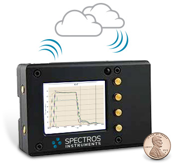 device with a graph on the screen to show cloud storage